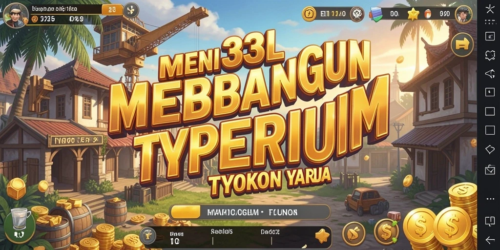 Screenshot gameplay 33L menunjukkan suasana bisnis yang dinamis.