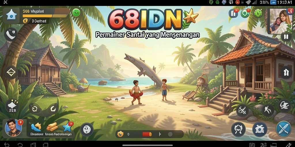 Tampilan gameplay 68IDN yang menarik dan ceria.