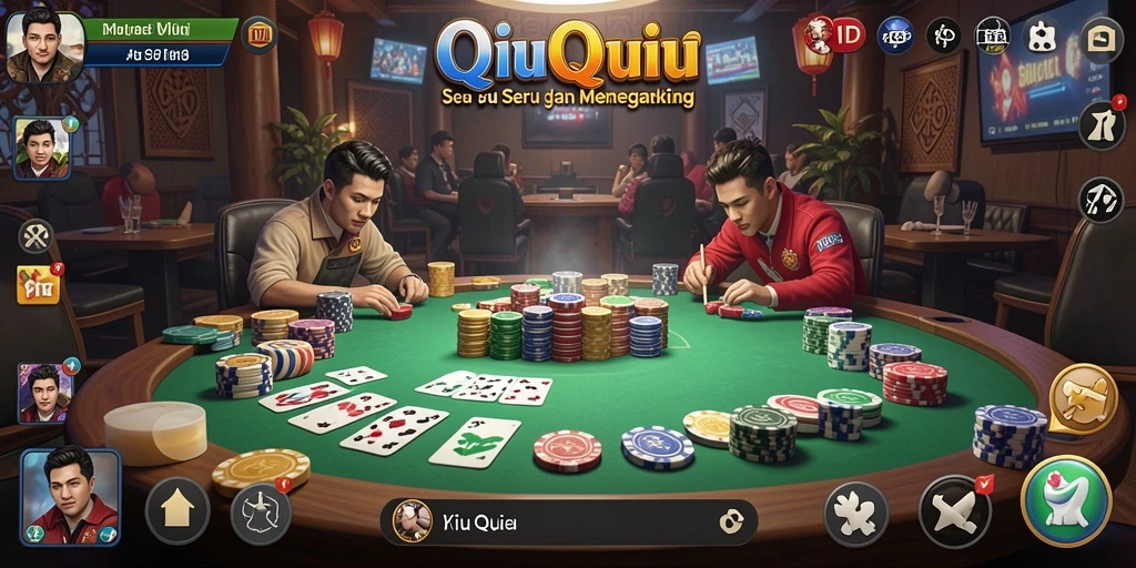Tampilan gameplay QiuQiu yang mendebarkan di 8ID.