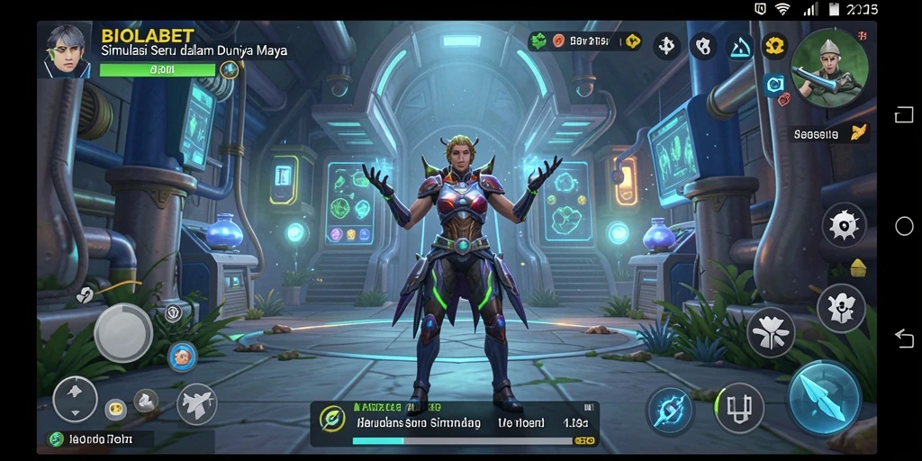 Gameplay seru dan mengasyikkan dalam BIOLABET di layar.