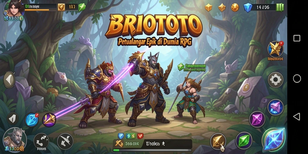 Gameplay seru BRIOTOTO dengan grafik menawan.