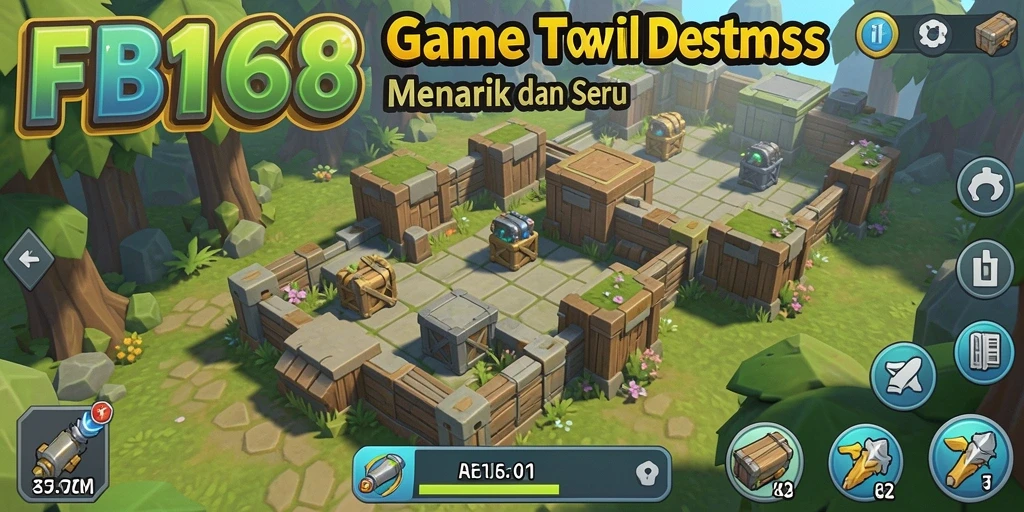 Gameplay FB168 menampilkan pertahanan menawan melawan serangan musuh.