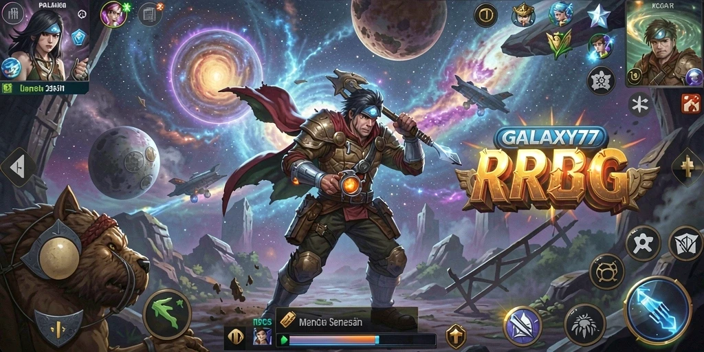 Tampilan gameplay RPG yang menarik dan penuh aksi dari GALAXY77.