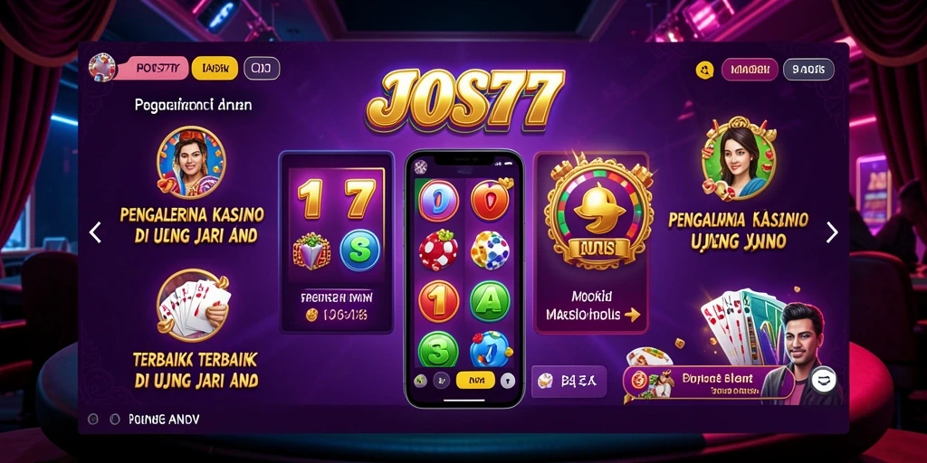 Tampilan gameplay menarik dari JOS77 menampilkan keseruan bermain Kasino.