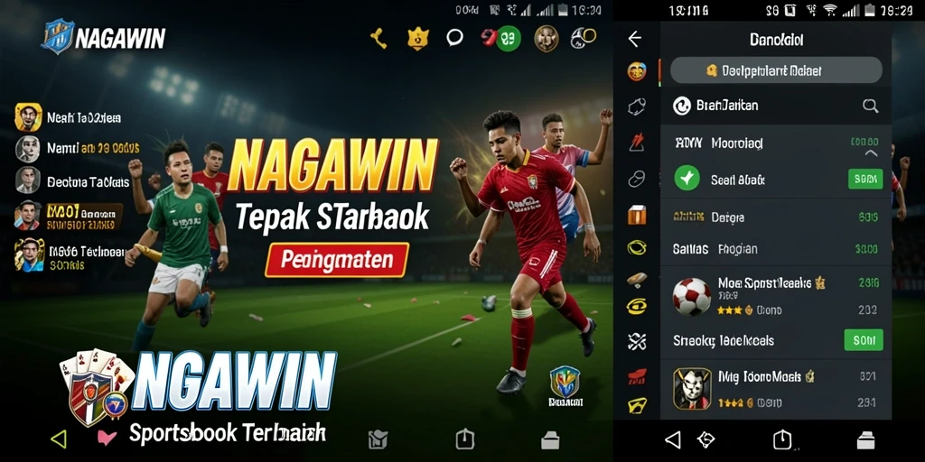 Tampilan gameplay Sportsbook NAGAWIN yang interaktif dan mudah digunakan.