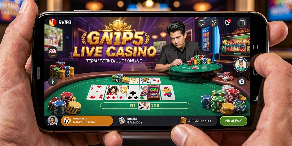 Screenshot utama dari gameplay Live Casino yang seru.