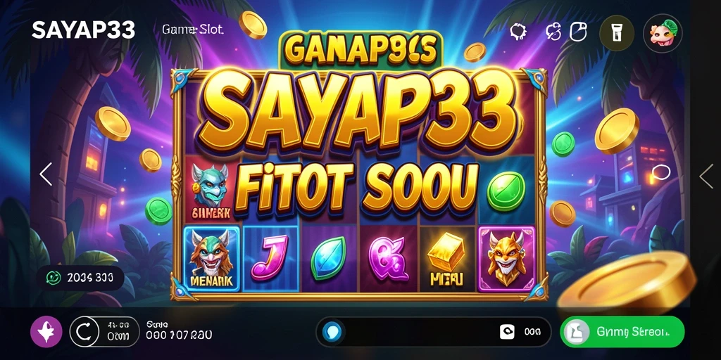 Tampilan grafis gameplay SAYAP33 yang menarik dan penuh warna.