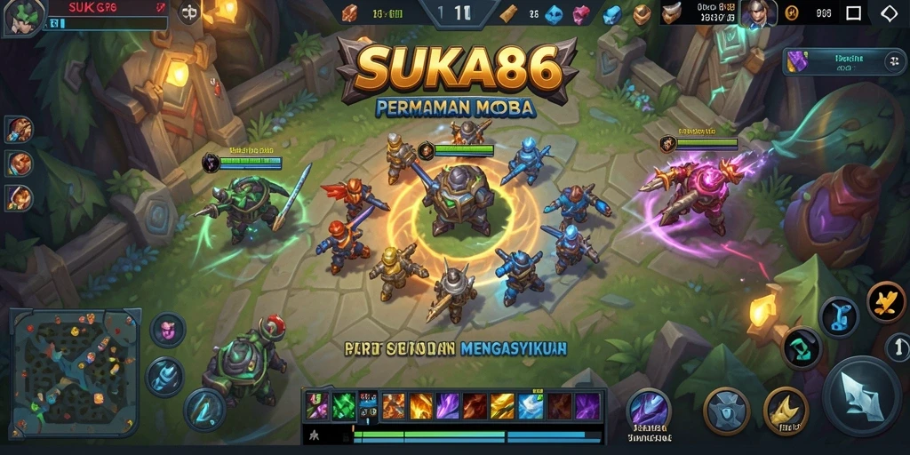 Gameplay intens di SUKA86 dengan aksi MOBA yang mendebarkan.