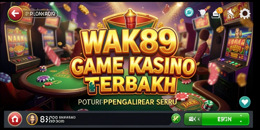Tampilan menarik dari gameplay Kasino di WAK89.